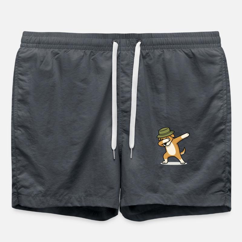 hund dabbing - Badeshorts - Anthrazit