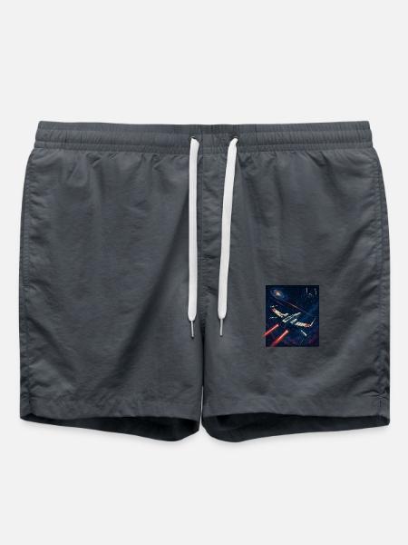 Flight through the galaxy - Swim Trunks - anthracite