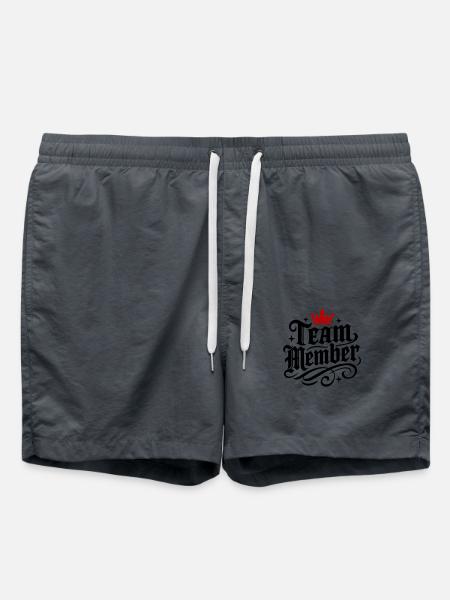 Team Mitglied Krone - Badeshorts - Anthrazit