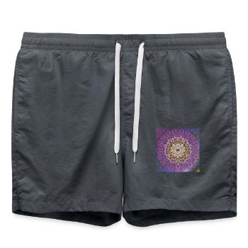 Mandala - Badeshorts - Anthrazit - Vorne - AI Model Male 185 light (185cm)
