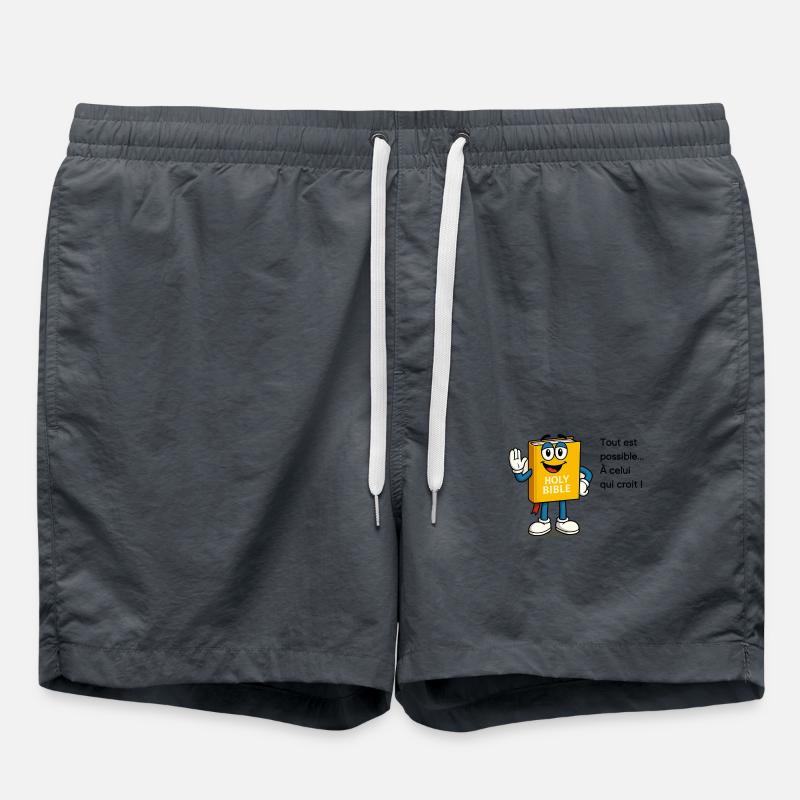 Holy Bible - Swim Trunks - anthracite