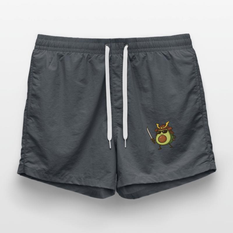 Avocado Samurai Swim Trunks