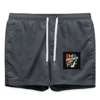 konstruktiv - Badeshorts - Anthrazit - Vorne - AI Model Male 185 light (185cm)