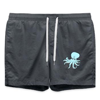 Pieuvre Pieuvre Pieuvre Calmar Céphalopode Mauvais œil - Short de bain - charbon - Devant - AI Model Male 185 light (185cm)
