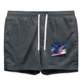 Leonardo Anime XL In a surreal lunar offbeat - Badeshorts - Anthrazit - Vorne - AI Model Male 185 light (185cm)