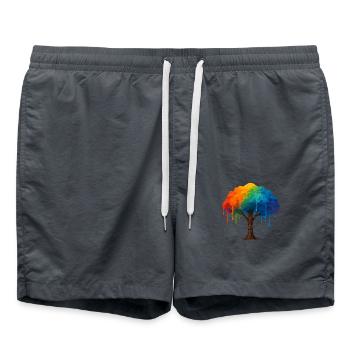 Baum Colorblast - Badeshorts - Anthrazit - Vorne - AI Model Male 185 light (185cm)