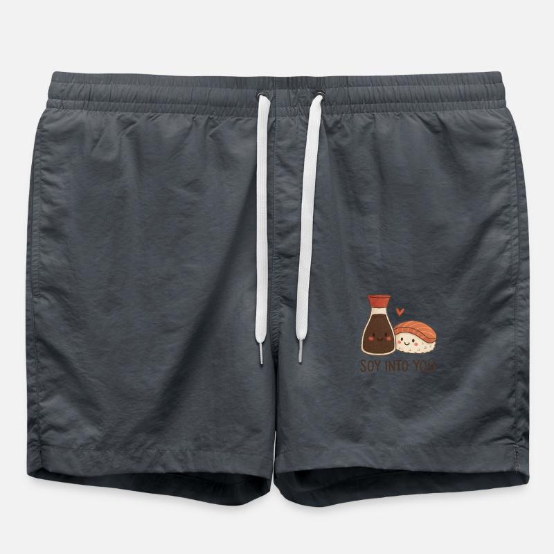 Soy into you - Swim Trunks - anthracite