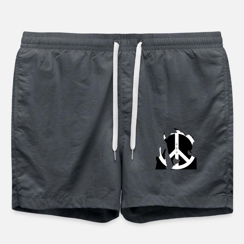 All Peace - Swim Trunks - anthracite