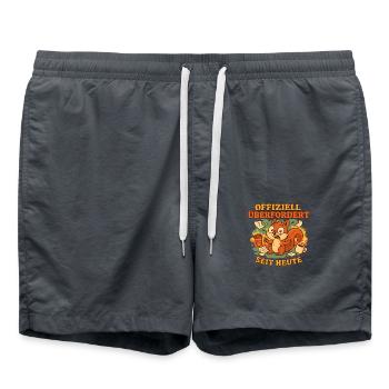 Offiziell überfordert - Badeshorts - Anthrazit - Vorne - AI Model Male 185 light (185cm)