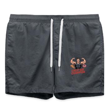 Chat Day Champion Fitness - Swim Trunks - anthracite - Front - AI Model Male 185 light (185cm)