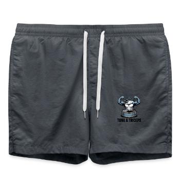 Gym Thon & Triceps - Short de bain - charbon - Devant - AI Model Male 185 light (185cm)