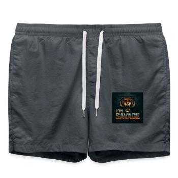 2EA750CE BEB5 4370 B93A 76571834F499 - Badeshorts - Anthrazit - Vorne - AI Model Male 185 light (185cm)