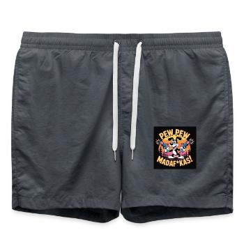 Retro Gym - Badeshorts - Anthrazit - Vorne - AI Model Male 185 light (185cm)