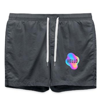 Hello - Swim Trunks - anthracite - Front - AI Model Male 185 light (185cm)