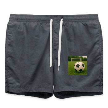 Sport - Fußball - Badeshorts - Anthrazit - Vorne - AI Model Male 185 light (185cm)