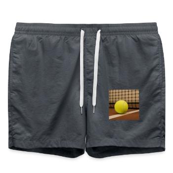 Sportarten - Tennis - Badeshorts - Anthrazit - Vorne - AI Model Male 185 light (185cm)