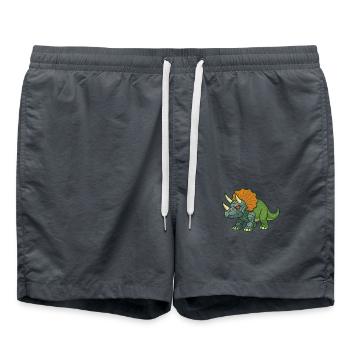 Transformation du robot tricératops - Short de bain - charbon - Devant - AI Model Male 185 light (185cm)