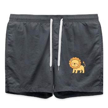 Lion mignon - Short de bain - charbon - Devant - AI Model Male 185 light (185cm)