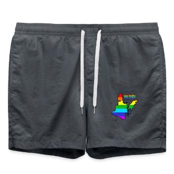 San pedro, Rainbow - Swim Trunks - anthracite - Front - AI Model Male 185 light (185cm)