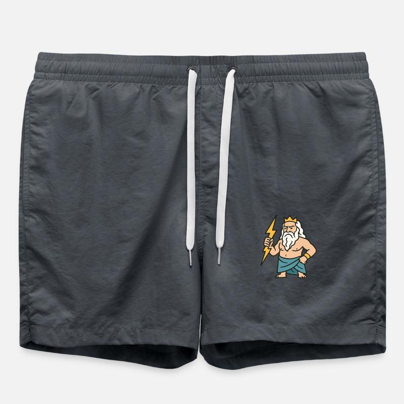 Zeus Comic - Swim Trunks - anthracite