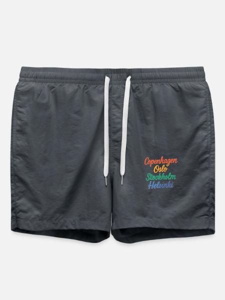 Copenhagen – Oslo – Stockholm – Helsinki - Badeshorts - Anthrazit