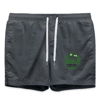 Farming Legacy From Father to Son - Swim Trunks - anthracite - Front - AI Model Male 185 light (185cm)
