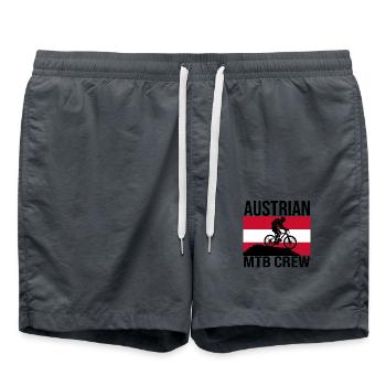 T-shirt de VTT autrichien MTB Crew - Short de bain - charbon - Devant - AI Model Male 185 light (185cm)