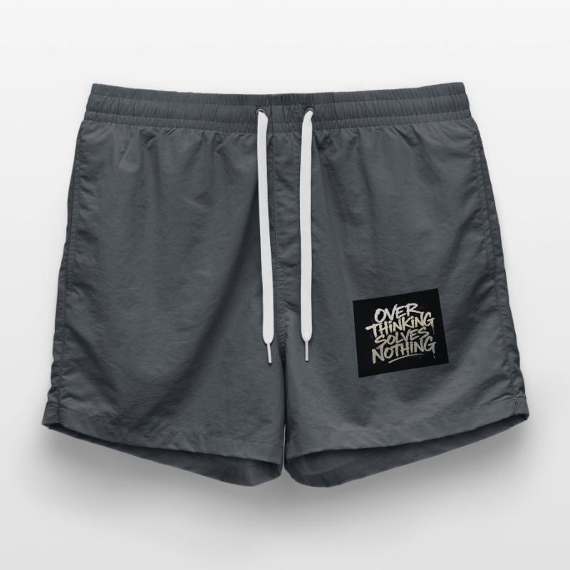 Overthinking solves nothing - Graffity Style Badeshorts
