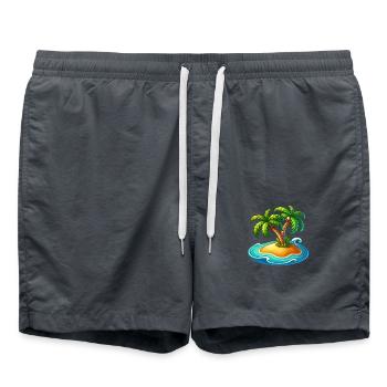 Île Palm - Short de bain - charbon - Devant - AI Model Male 185 light (185cm)