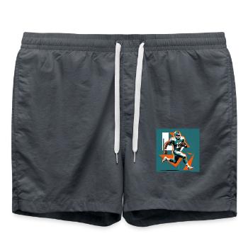 Football - Badeshorts - Anthrazit - Vorne - AI Model Male 185 light (185cm)