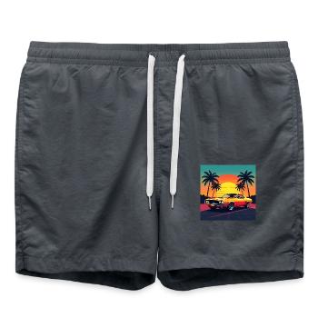 Voiture de collection - Short de bain - charbon - Devant - AI Model Male 185 light (185cm)