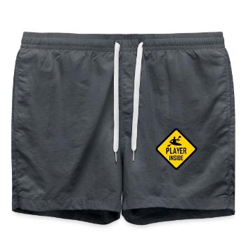 Canoe Polo Player Inside - Kanupolo - Swim Trunks - anthracite - Front - AI Model Male 185 light (185cm)
