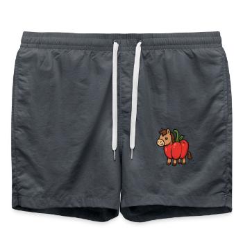 Frange au poivre - Short de bain - charbon - Devant - AI Model Male 185 light (185cm)