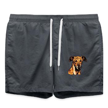 Galgo Español – Grâce Espagnole - Short de bain - charbon - Devant - AI Model Male 185 light (185cm)