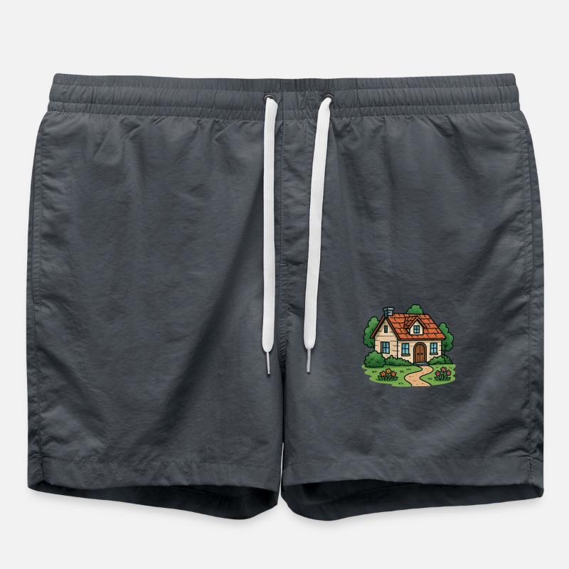 House Villa - Swim Trunks - anthracite