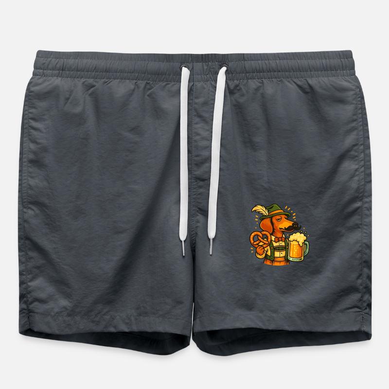 dackel - Badeshorts - Anthrazit