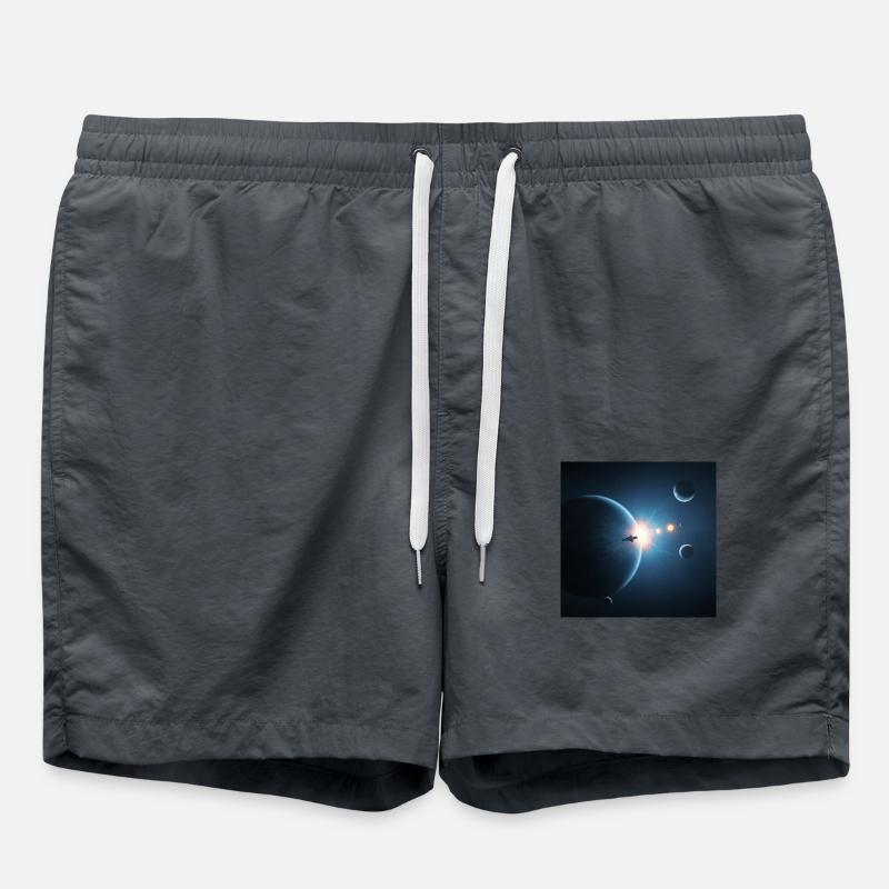 Mystical moon phases - Swim Trunks - anthracite