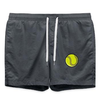 balle de tennis - Short de bain - charbon - Devant - AI Model Male 185 light (185cm)