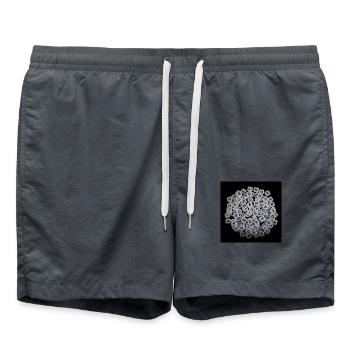 La guerre est faible - Short de bain - charbon - Devant - AI Model Male 185 light (185cm)