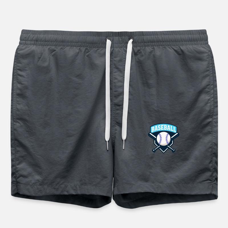 Baseball logo - Swim Trunks - anthracite