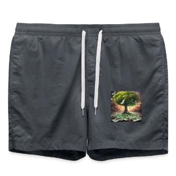 MONEY TREE - Short de bain - charbon - Devant - AI Model Male 185 light (185cm)