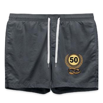 Noces d’Or, 50 ans (25) - Short de bain - charbon - Devant - AI Model Male 185 light (185cm)