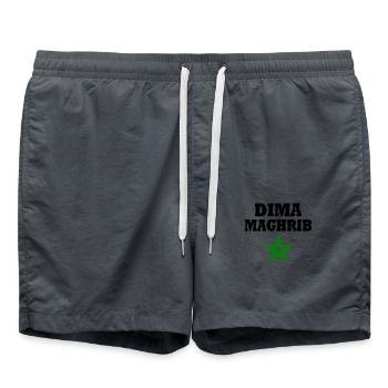 Dima maghreb - Short de bain - charbon - Devant - AI Model Male 185 light (185cm)