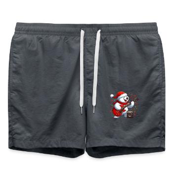 Polar Bear 4 - Swim Trunks - anthracite - Front - AI Model Male 185 light (185cm)