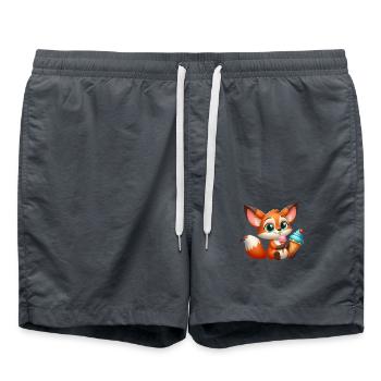 FOX 5 - Swim Trunks - anthracite - Front - AI Model Male 185 light (185cm)