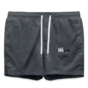 Old car in Seligman in Arizona, US Road 66 - Swim Trunks - anthracite - Front - AI Model Male 185 light (185cm)