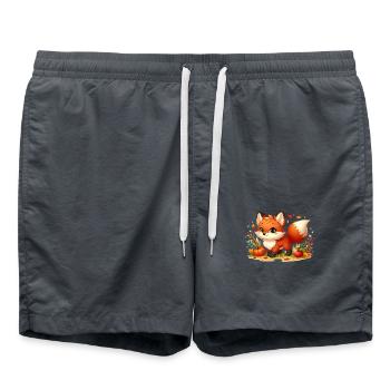 Fox Autumn 3 - Swim Trunks - anthracite - Front - AI Model Male 185 light (185cm)