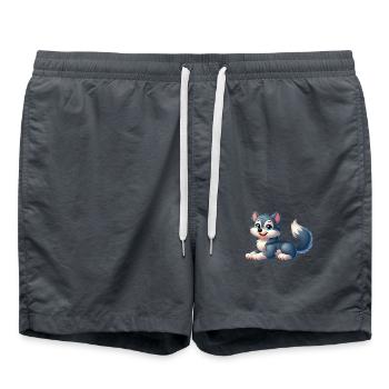 Wolf - Swim Trunks - anthracite - Front - AI Model Male 185 light (185cm)