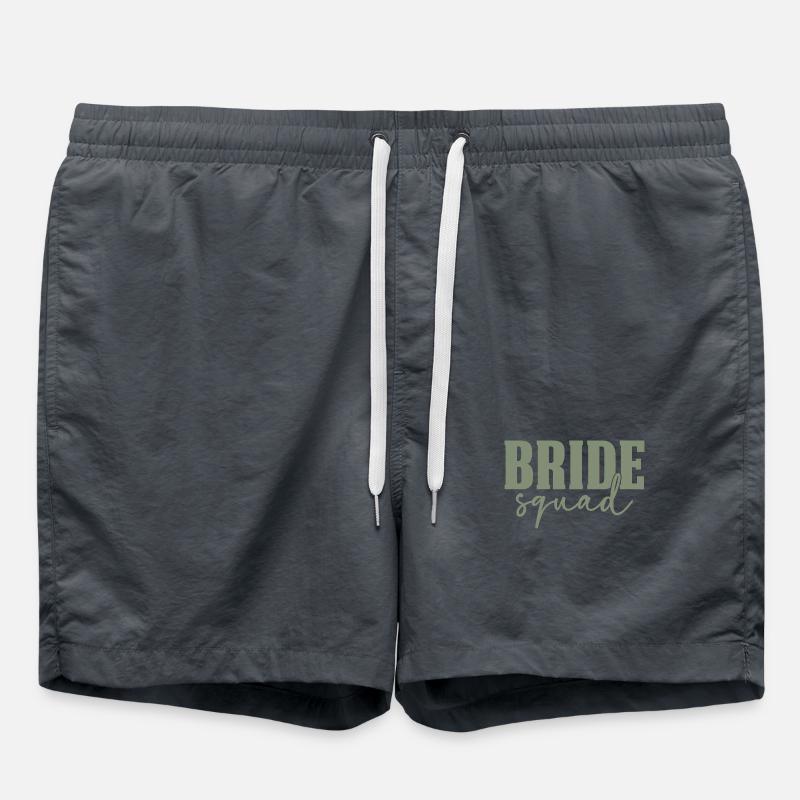 Bride Squad - Badeshorts - Anthrazit