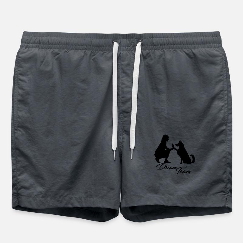 Chien de l’équipe de rêve - Short de bain - charbon